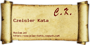 Czeisler Kata névjegykártya